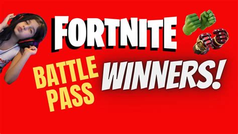Fortnite Battle Pass Giveaway Winners Fortnite Battle Royale Youtube
