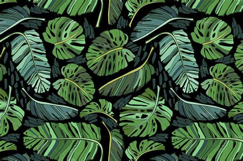 Tropical Leaves | Tropical leaves, Tropical leaves pattern, Tropical
