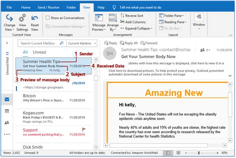 Change View Of Outlook Inbox