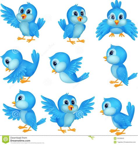 Download cute cartoon birds and use any clip art,coloring,png graphics in your website, document or presentation. Cute blue bird cartoon stock vector. Illustration of ...