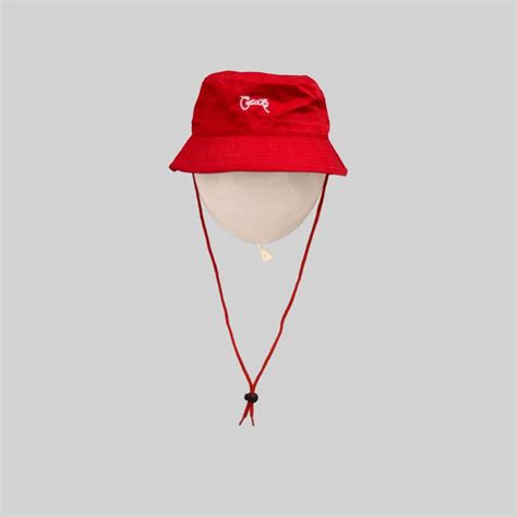 Unisex Scripted Bucket Hat Red Crate Clothing