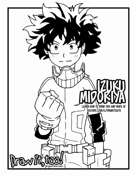 My Hero Academia Coloring Pages Deku Ame Wallpaper Images And Photos