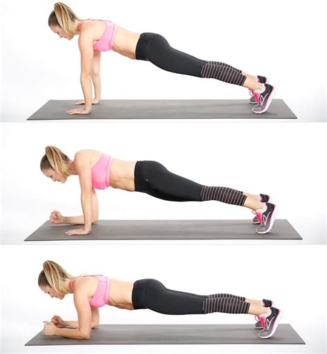 Plank Up And Down Bodyweight Arms Workout For Women Popsugar
