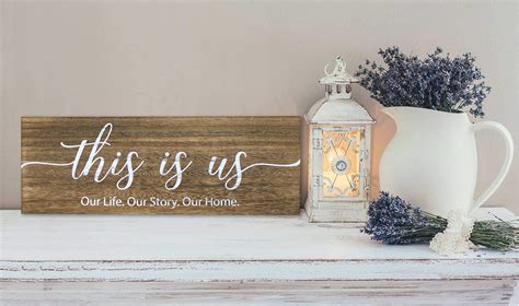 Apanda Wooden This Is Us Sign Wall Hanger Magnolia Welcome Sign Home