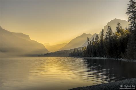 Onb Sunrise Over Lake Mcdonald Glacier National Park