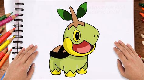 How To Draw Turtwig Pokemon Youtube