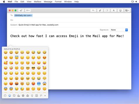 How To Add Emoji To Email Messages In Mac Os The Fast Way