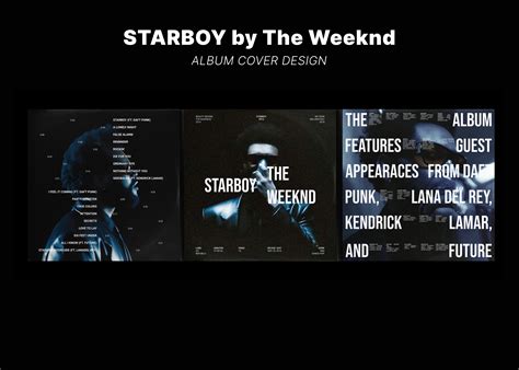 The Weeknd Starboy Album Design On Behance