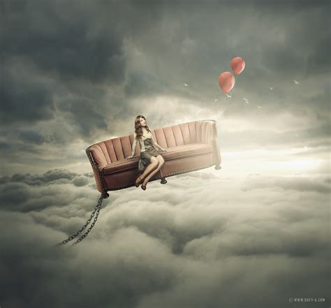 How To Make Surrealism Cloud Above Manipulation Effect In Photoshop