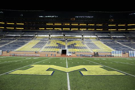 Go Blue Big House University Of Michigan Football Stadium Michigan