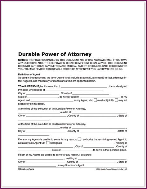 How To Complete Power Of Attorney