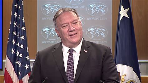 Secretary Pompeo Delivers Remarks To The Media Youtube