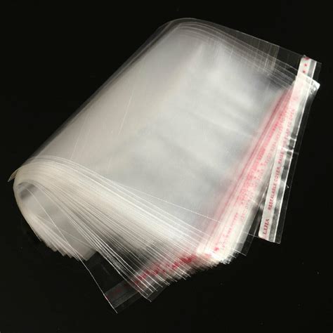 Clear Self Seal Adhesive Cello Cellophane Plastic Bags Resealable 5
