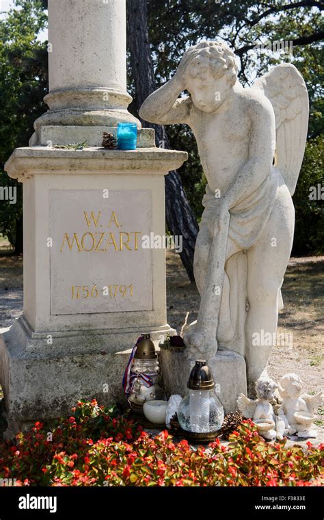 Cemetery St Marx Tomb Of Mozart Vienna Austria Stock Photo Alamy