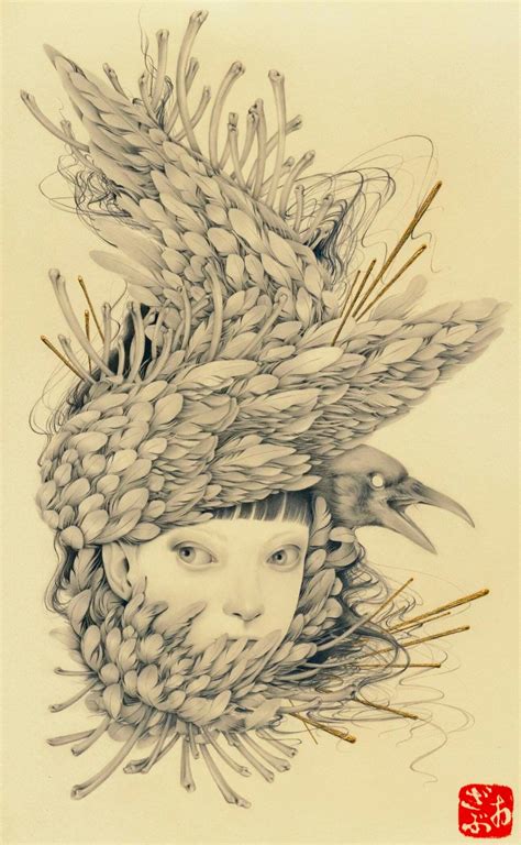 Meticulous Portraits Of Young Women By Ozabu Are Eerily Fused With