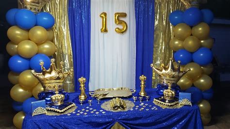 Decoracion Para Cumpleaños De Un Príncipe De 15 Años Ideas E Imágenes
