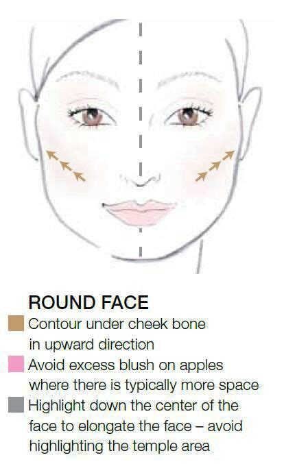 Even if you don't have a round face, you can still use these techniques to shape and define your features. How to contour a round face. | Contouring your face | Pinterest