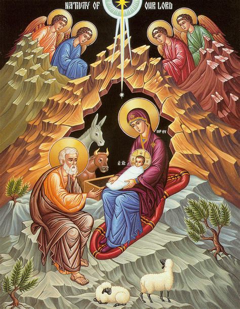 Orthodox Nativity Scene By Munir Alawi