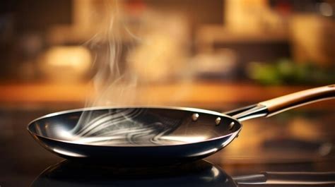 Premium Ai Image A Frying Pan With Smoke Coming Out Of It Ai