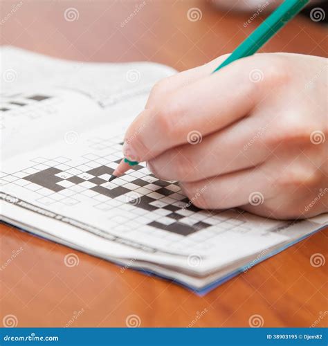 Crossword puzzle close-up stock image. Image of mental - 38903195