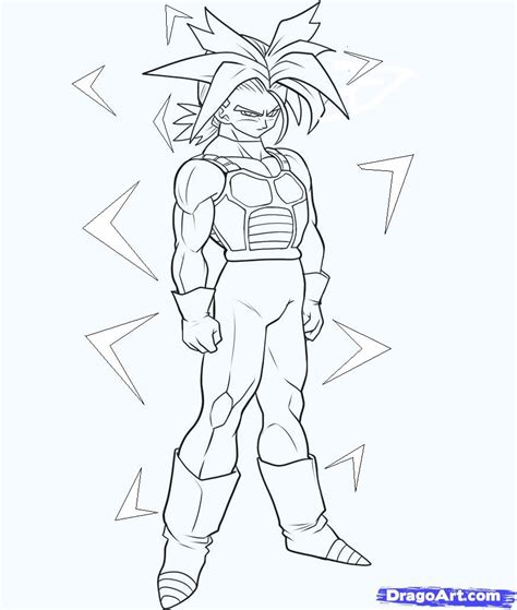 Dragon Ball Z Trunks Drawing At Getdrawings Free Download