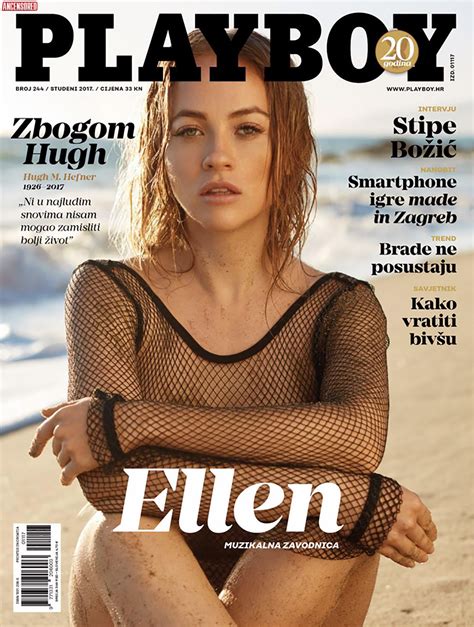 Naked Ellen Alexander In Playboy Magazine Croatia