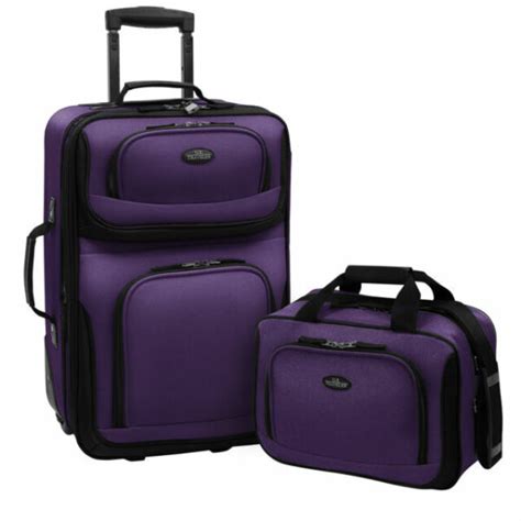 Travelers Choice Us Traveler Rio 2 Piece Expandable Carry On Luggage