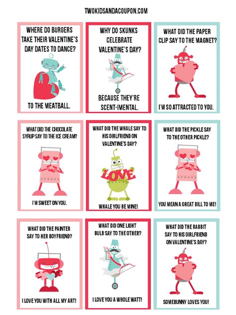 50 Free Printable Valentines Valentines Day Jokes Valentines For