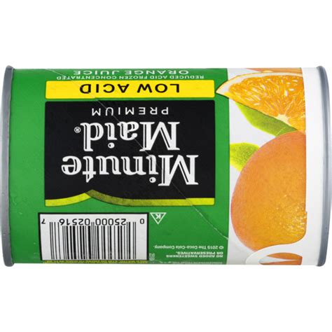 Minute Maid Premium Low Acid Frozen Concentrated Orange Juice 10 Fl Oz