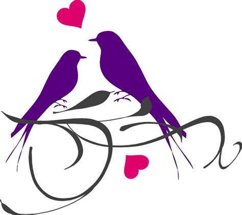 Lovebird Silhouette Clip Art Bird Png Download 600532 Free