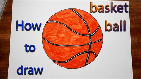 How To Draw A Basketball For Beginners Easy For Kids Çizimler Çizim