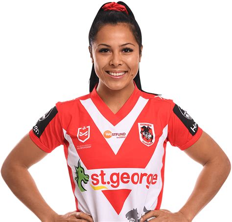 Official Nrl Womens Nines Profile Of Tiana Penitani For St George Illawarra Dragons Women 9s