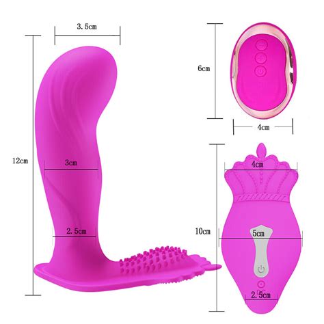 Remote Wiggling Wearable Vibrator G Spot Dildo Panty Massager Sex Toys For Women Ebay