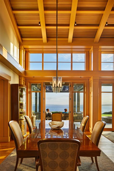 Bluff Overlook Transitional Dining Room Seattle By Aome