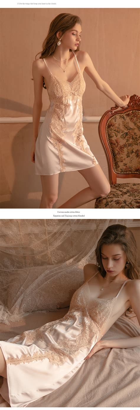 sexy sheer lace slip nightgown backless sleepwear florashe
