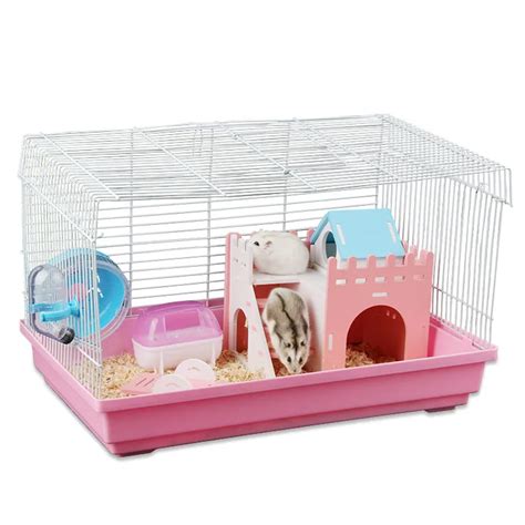 Basic Cage Hamster Double Decker Luxury Villa Castle Nest Pet Jinsong Oversized Cages AliExpress
