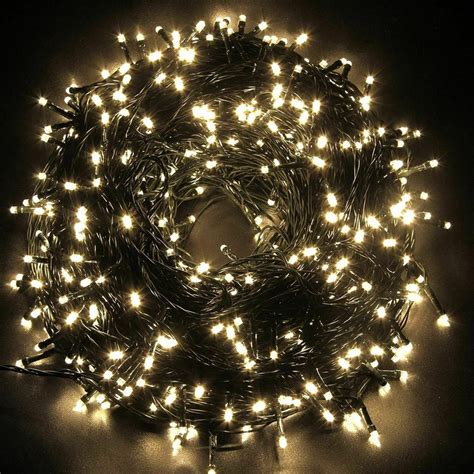 christmas fairy lights 200 led battery operated string timer indoor outdoor 20 m ebay