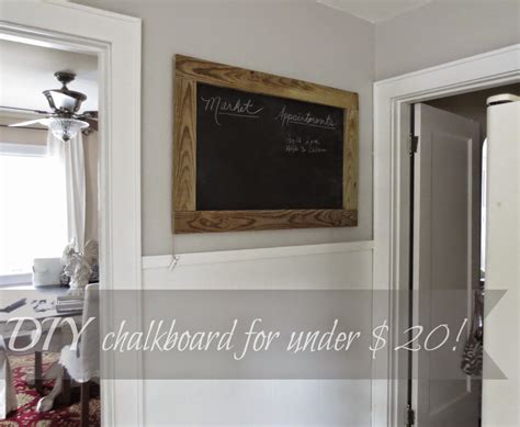 Beyond The Portico A Rustic Diy Chalkboard For The Kitchen
