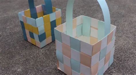 How To Make Woven Paper Easter Baskets Craft Projects For Every Fan