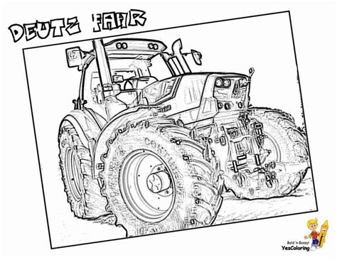 Traktor Deutz Trecker Malvorlagen Fendt Traktoren Ausdrucken Malvorlage