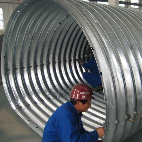 Culvert Pipe Assembled By Corrugated Steel Plates Qingdao Regions