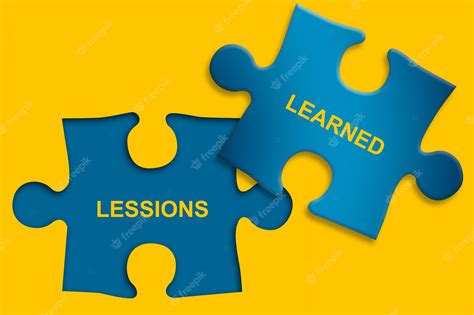Premium Photo Lessons Learned Text On Jigsaw Puzzle