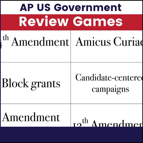 AP Government review Games - Passion for Social Studies