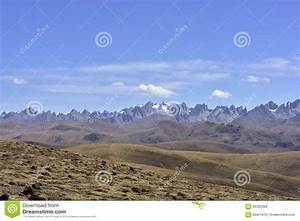 Goluo, Grassland, And, Nianbaoyuze, Mountains, Scenery, Stock