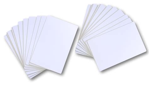 Airsunny 100 cr80 30mil blank white pvc plastic credit, gift, photo id cards with hico magnetic. SwiftColor 3.5" x 5.5" Blank Printable Paper & PVC Cards