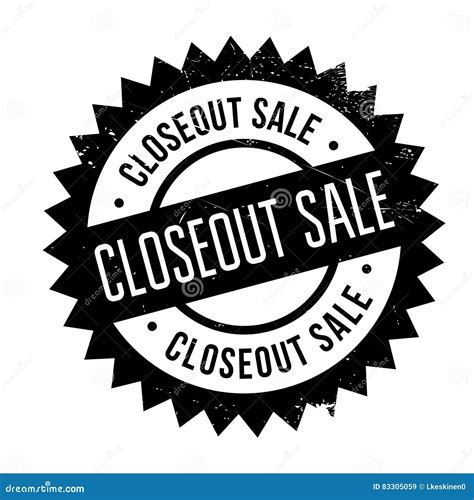 Closeout Sale Stamp Stock Vector Illustration Of Markdown 83305059