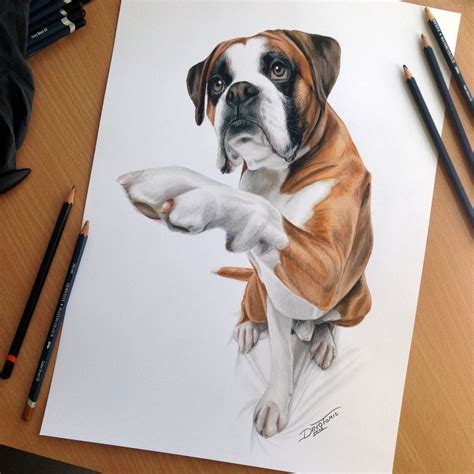Dog Color Pencil Drawing By Atomiccircus On Deviantart