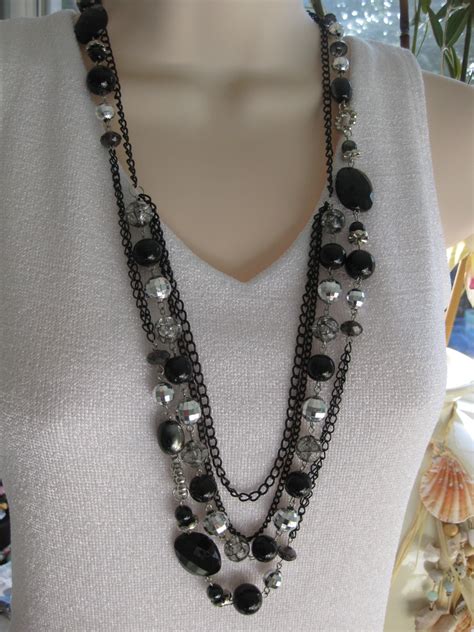 Explore novica's beaded necklaces collection. Long Black Beaded Necklace Chunky Black Beaded Necklace