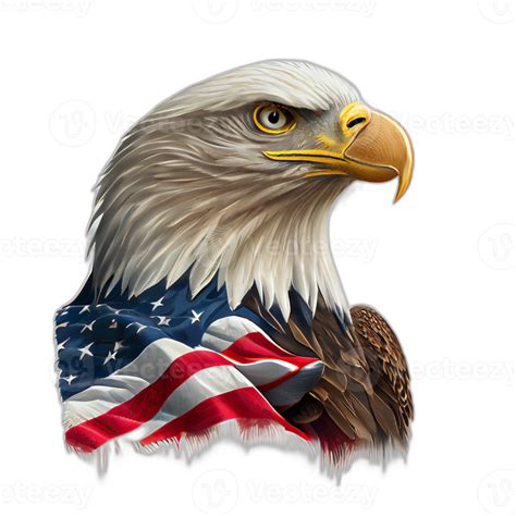 Americano Patriótico águila Ilustración Obra De Arte Patriota