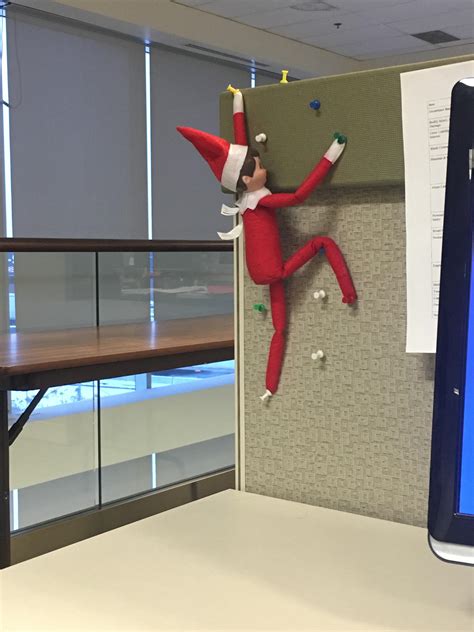 Found An Elf On My Shelf Today At Work Climbing